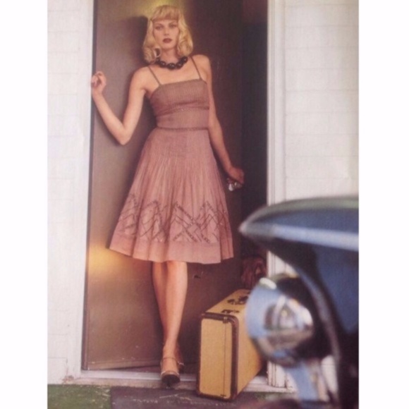 Anthropologie Dresses & Skirts - ANTHROPOLOGIE DRESS BOHO VINTAGE MAUVE EUC 4